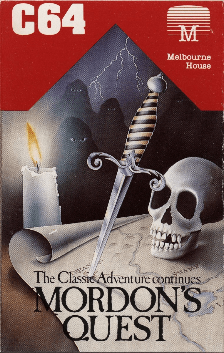 Mordon's Quest box art for Commodore 64